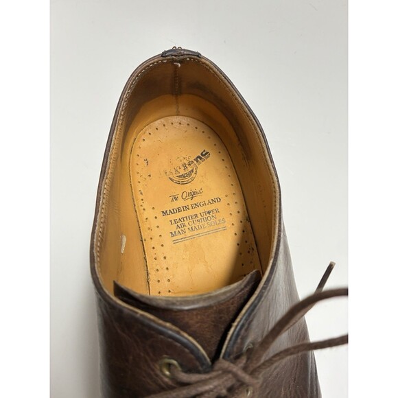 VINTAGE Doc Martens Oxford Shoes Made in England Leather Mens 11 Brown Oxford main image 9